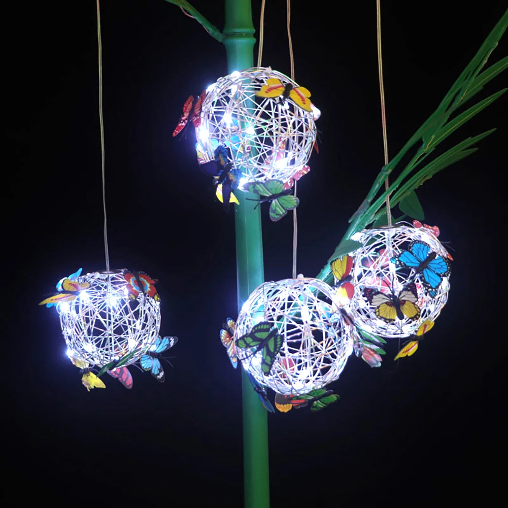 Butterfly Solar Night Light Ball