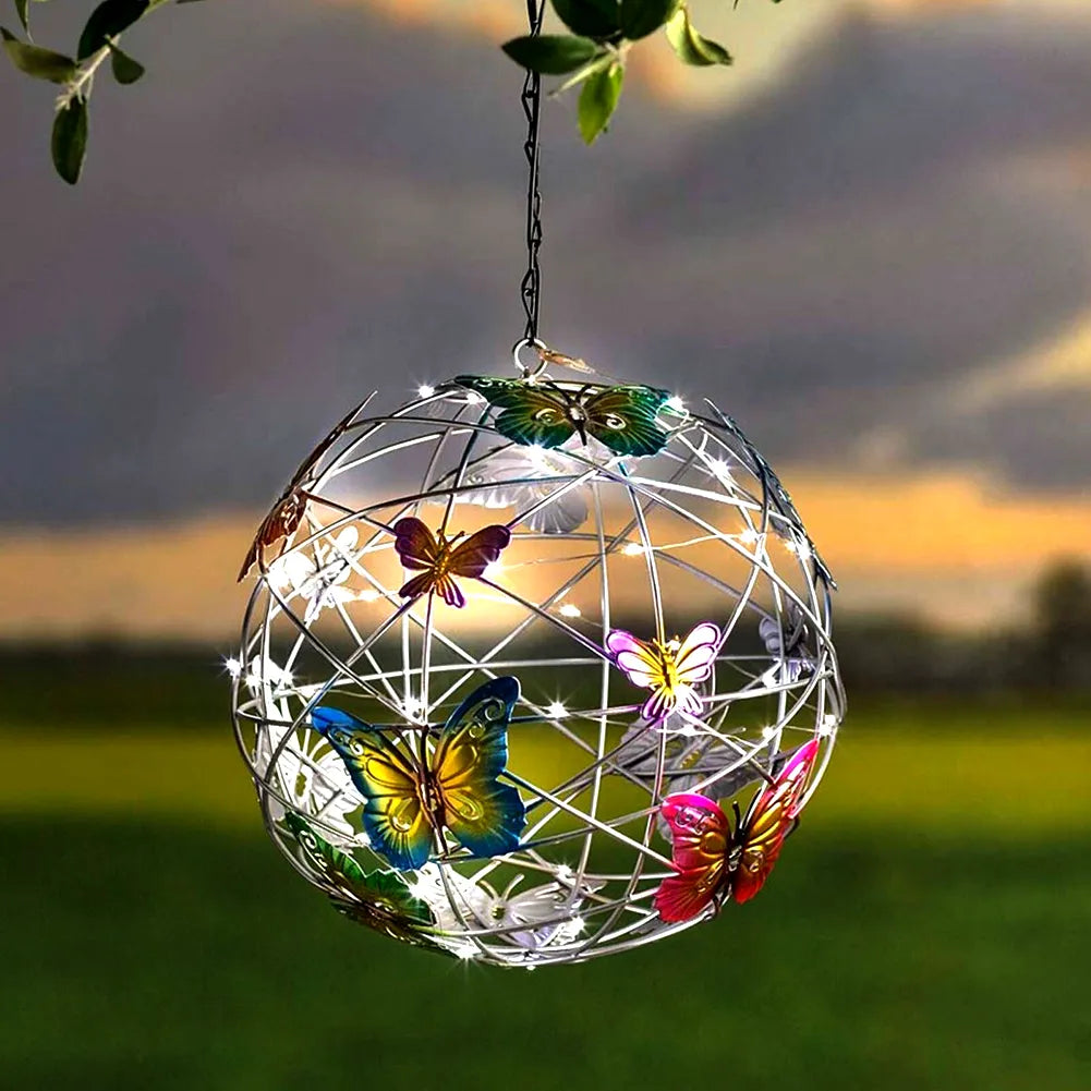 Butterfly Solar Night Light Ball