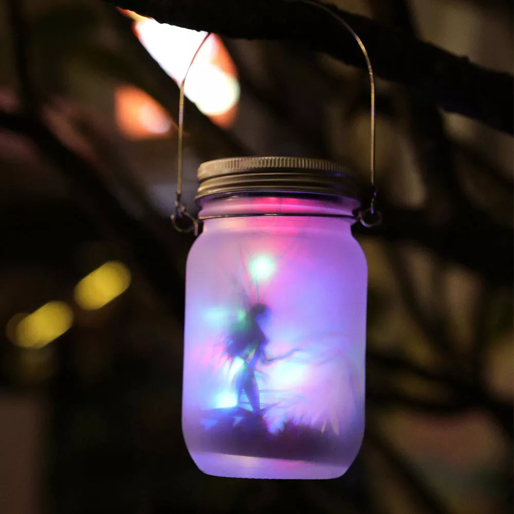 Magical Fairy In A Jar Solar Light