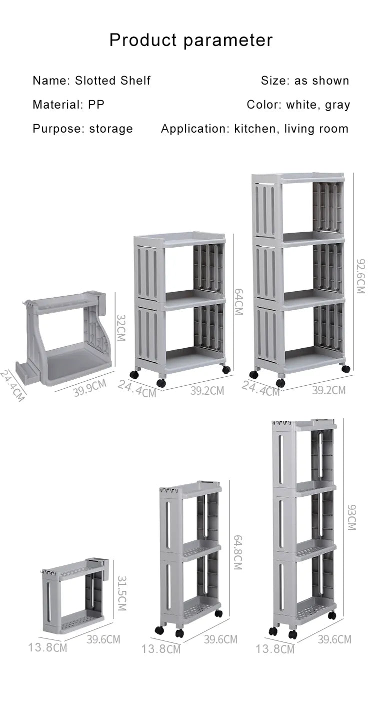 Multi LayerStorage Rack Organizer with Wheels