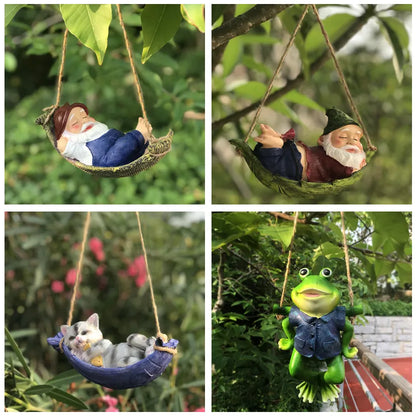 Hanging Hammock Garden Ornament