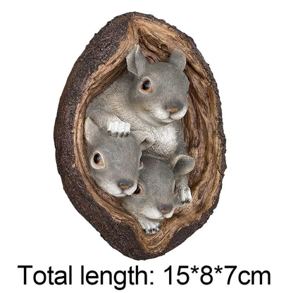 The Huggy Tree Squirrel Garden Ornament