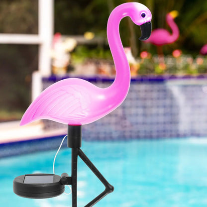 Pink Flamingo Solar LED Lawn Lights