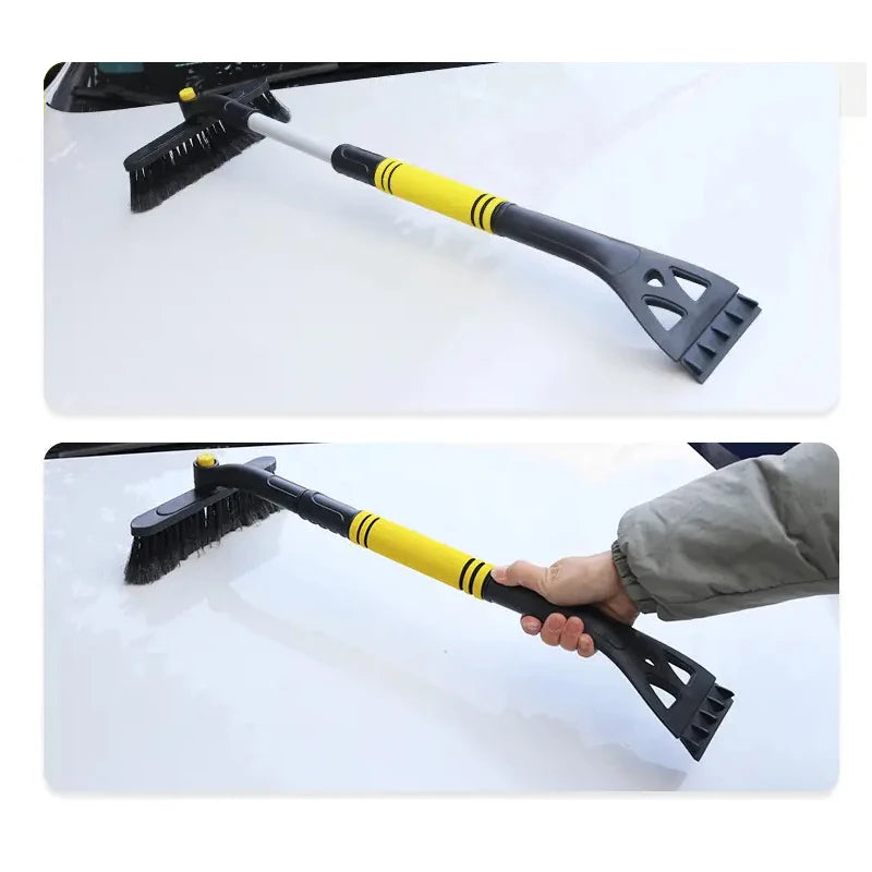 Telescopic Car Windscreen Deicing 3-in-1 Detachable Snow &  Ice Scraper Tool