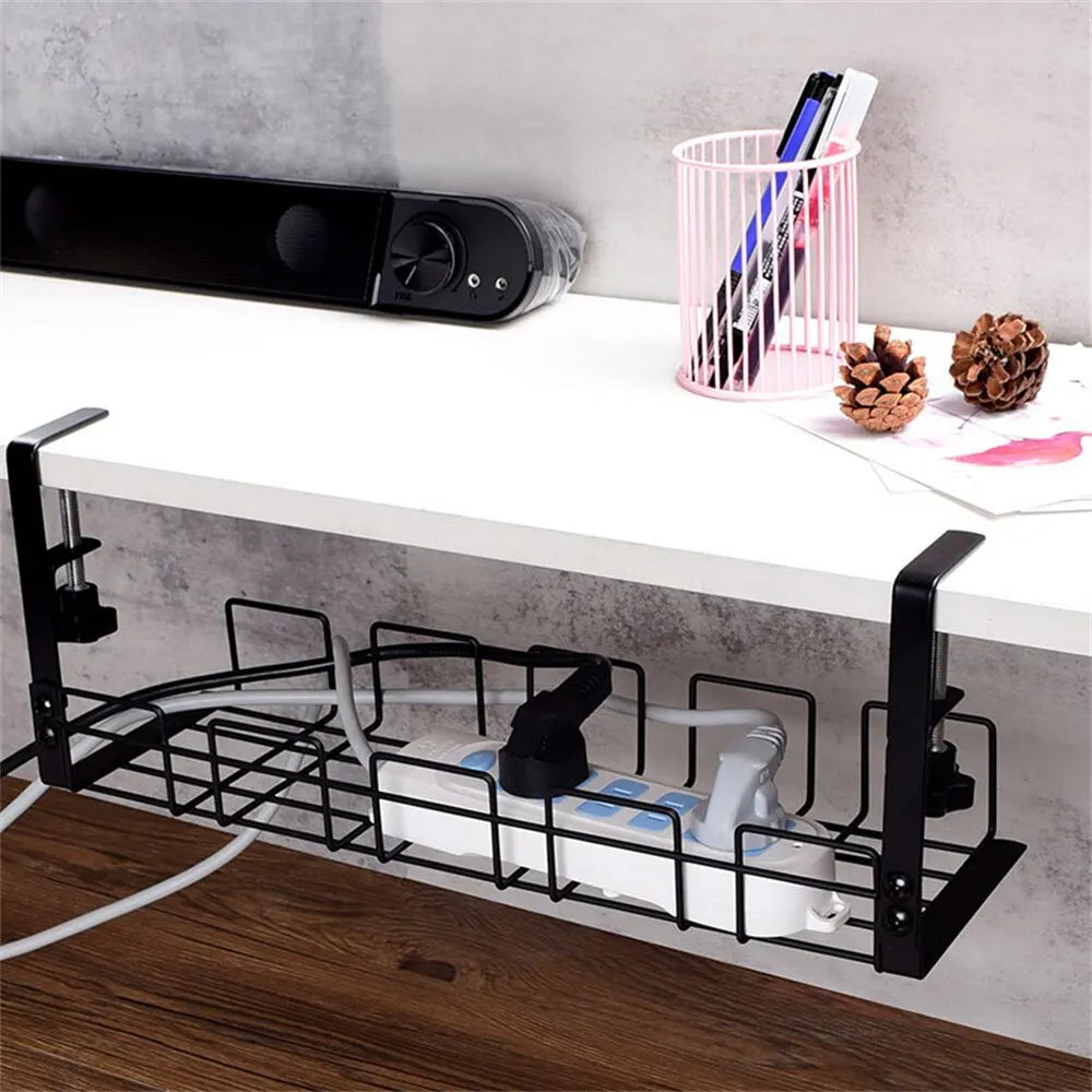 Under Table Storage Wire Rack