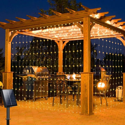 3M Solar Fairy Garland Curtain String Lights