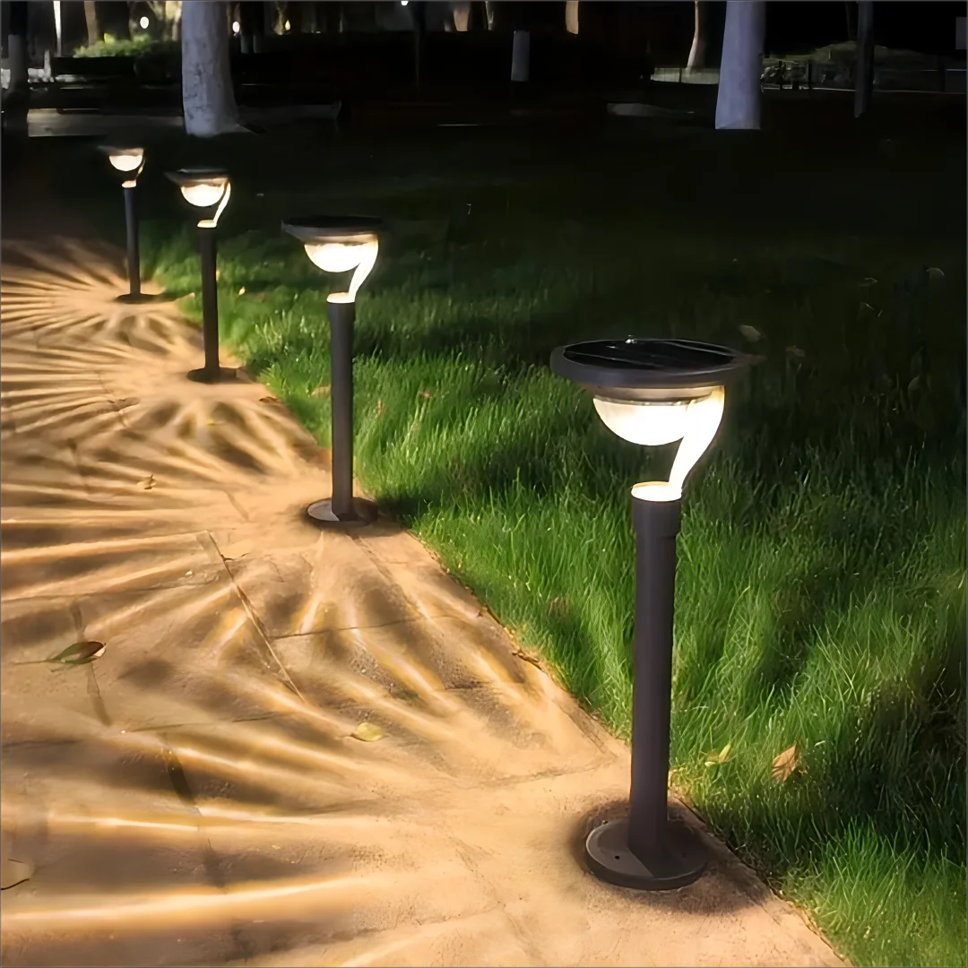 LED Elegant Solar Lawn Lamp Post