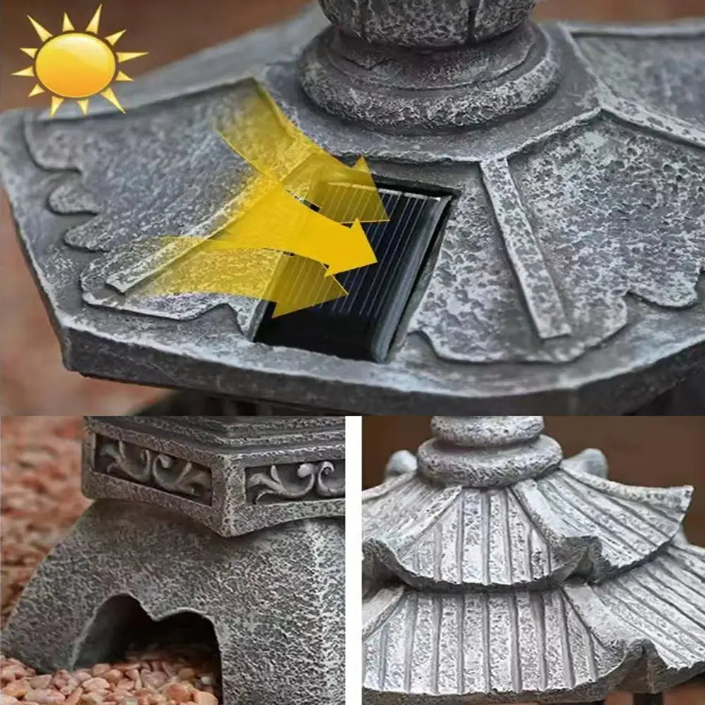 Solar Powered Zen Garden Ornament