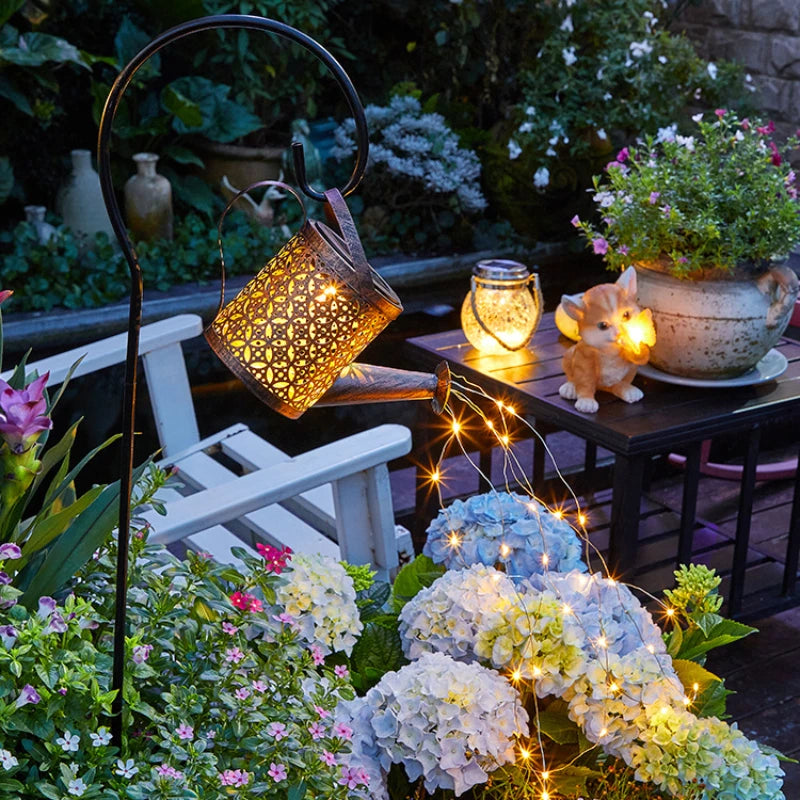 Solar Watering Can Light