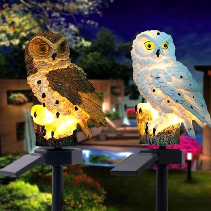 LED Solar Powered Owl Light