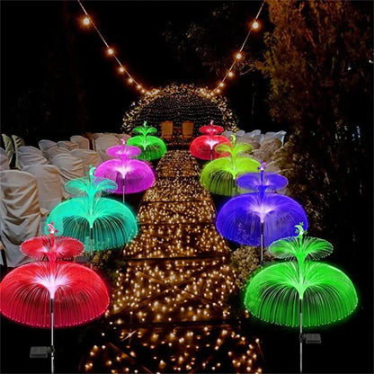 LED Jellyfish Optical Fibre Solar Light