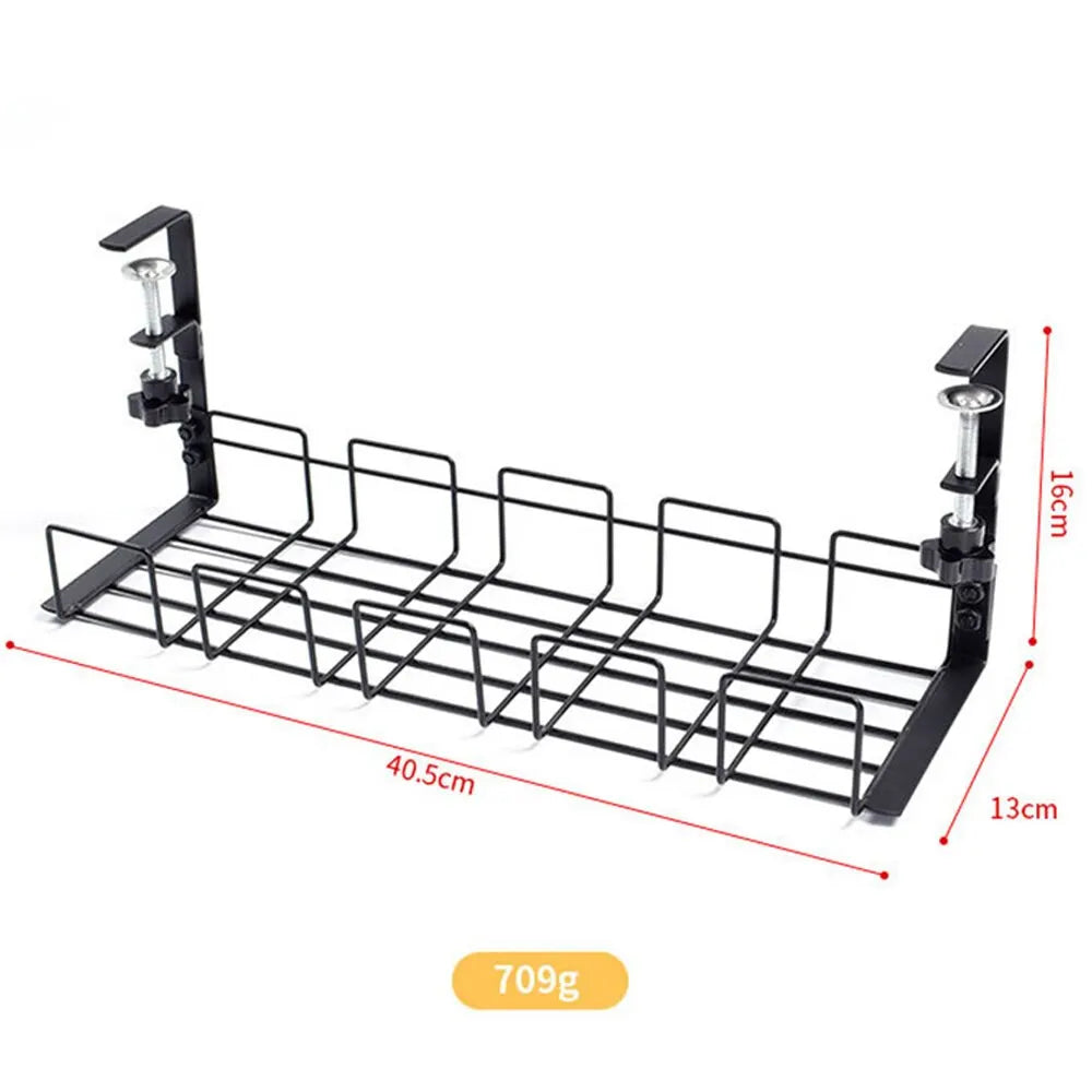 Under Table Storage Wire Rack