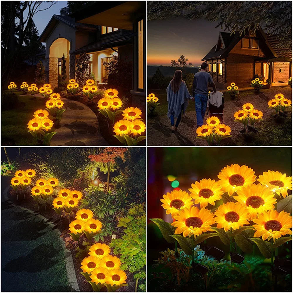 LED Solar Sunflower Garden Night Lights