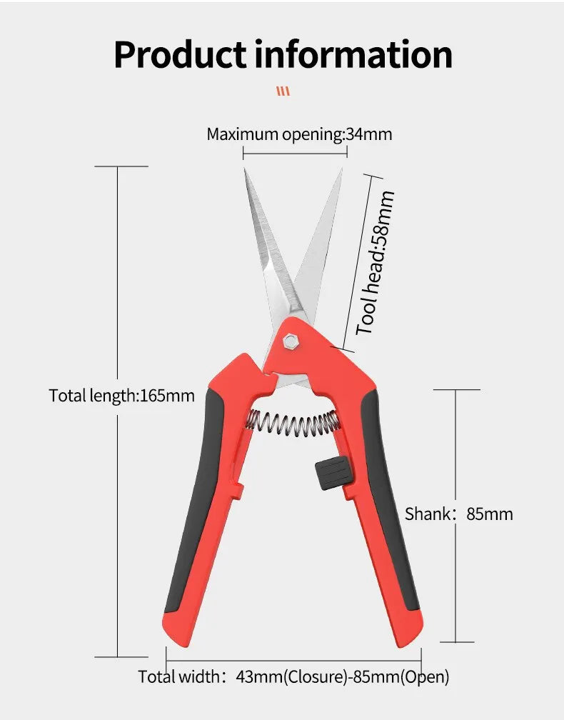 Stainless Steel Pruning Gardening Scissors