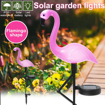 Pink Flamingo Solar LED Lawn Lights