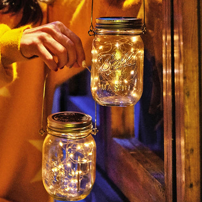 LED Solar Power Mason Jar