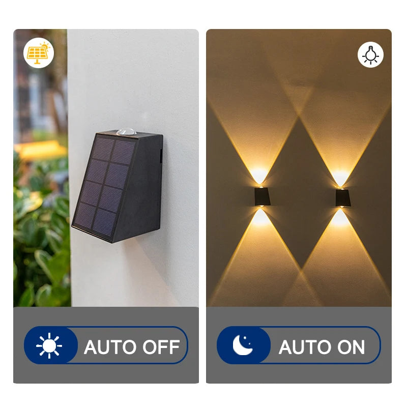 Ultra Modern LED Wall Solar Lights