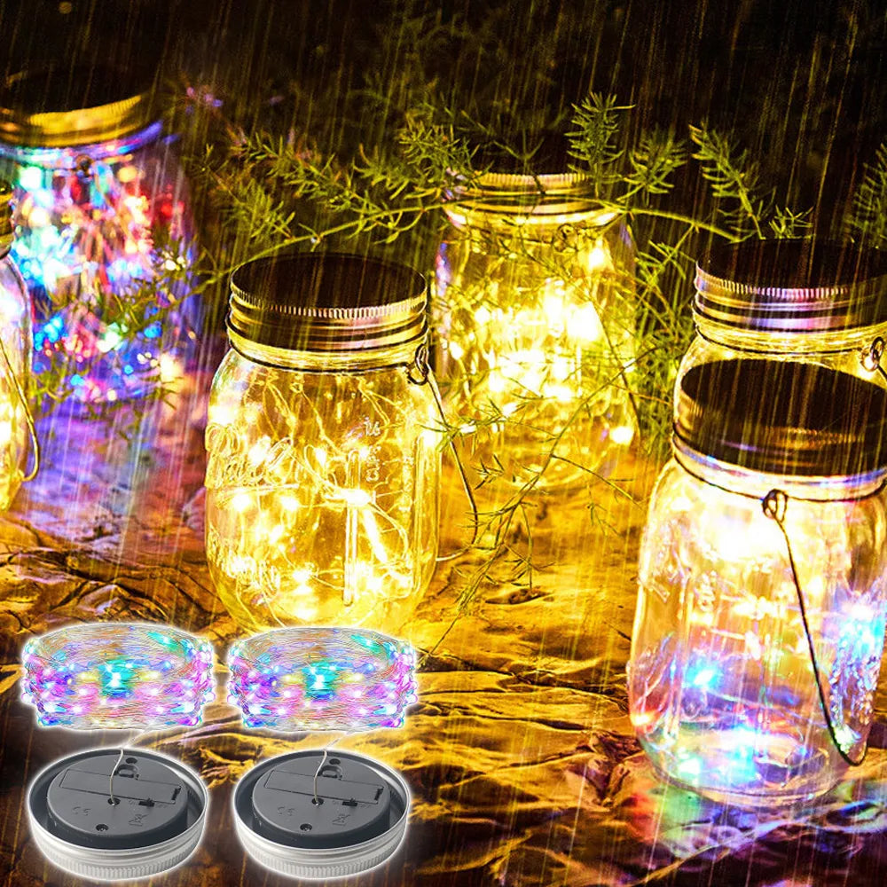 LED Solar Power Mason Jar