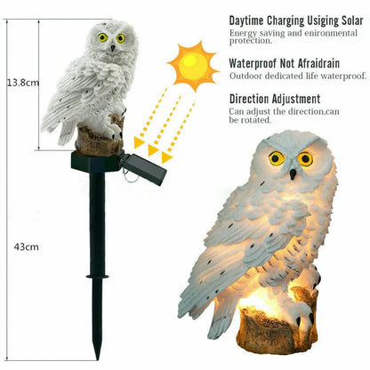 LED Solar Powered Owl Light