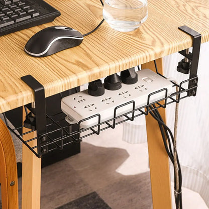 Under Table Storage Wire Rack