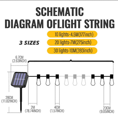 LED Solar Fairy String Lights