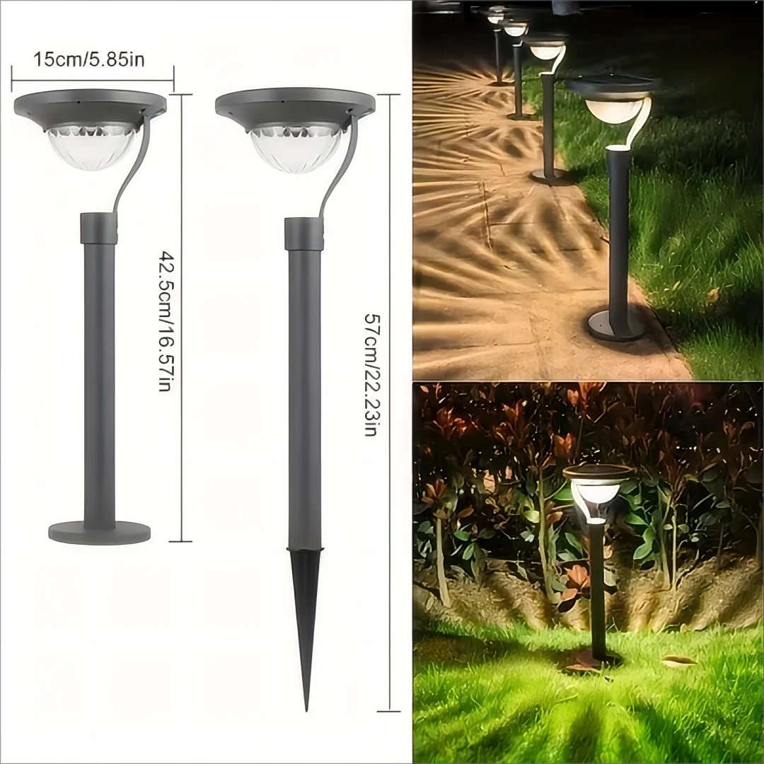 LED Elegant Solar Lawn Lamp Post