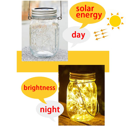 LED Solar Power Mason Jar