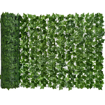 Artificial Green Ivy Fence Panel Leaves