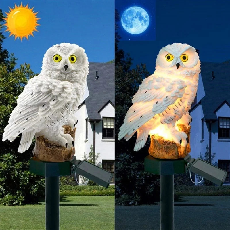 LED Solar Powered Owl Light